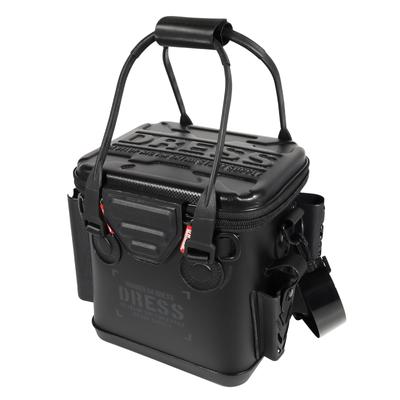 Dress Рыболовное ведро с карманом из микросетки Цвет Stealth black 12 л Держатель для удилищ EVA Многофункциональный водонепроницаемый контейнер для хранения Сумка для снастей