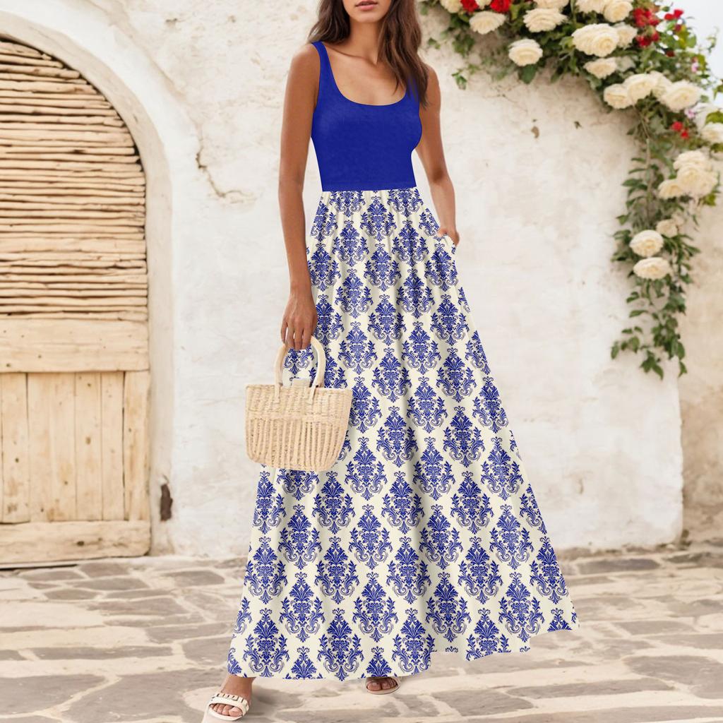 Women's Flowing Dresses Women's Summer Dresses Casual Long Dresses Cute Floral Long Dresses