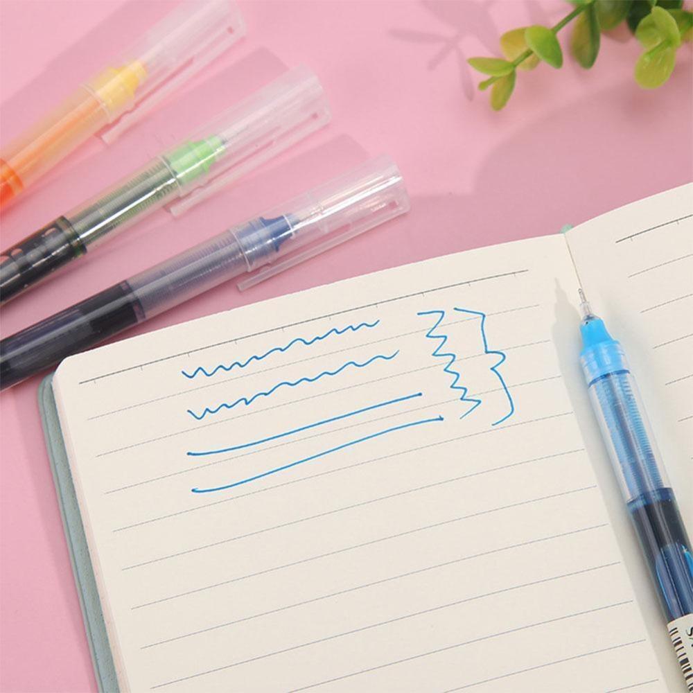 0.5mm Gel Pen 12 Color Ballpoint Pen New Straight Liquid Ball Pen