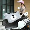 Универсальный чехол на лобовое стекло для электромобиля и мотоцикла Pink Kitty с флисовой подкладкой - Водонепроницаемый и ветрозащитный для всех сезонов