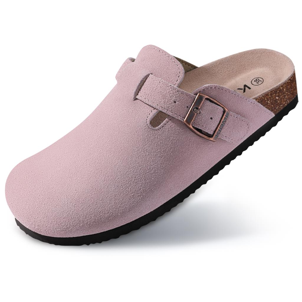 Модные мюли Crestar, пробковые сабо, тапочки для женщин, модные высококачественные туфли-мюли с поддержкой свода стопы, мягкая стелька, замшевые пляжные шлепанцы
