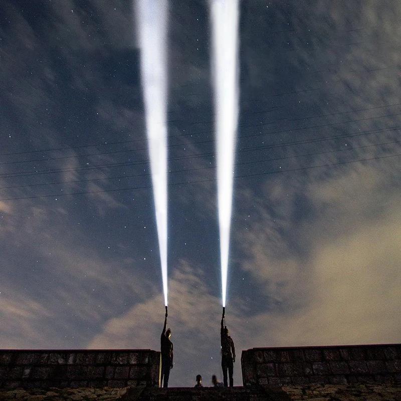 15000mah High Power Led Flashlights Built-in Battery Flash Light Emergency Spotlight Most Powerful Lantern