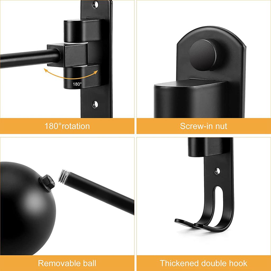 Стойка для шлема мотоцикла, настенное крепление, держатель для шлема с крючком, поворот на 180°, вешалка для шлема велосипеда для домашнего гаража, органайзер