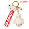 Big Hero Keychains Cartoon Baymax Doll Pendant Keyring For Boys Girls Figure Accessories Gifts