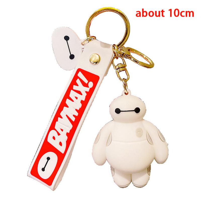 Big Hero Keychains Cartoon Baymax Doll Pendant Keyring For Boys Girls Figure Accessories Gifts