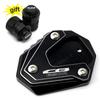 New For HONDA CBR650R CB650R CB 650R CBR 650 R -2023 Motorcycle Accessories Kickstand Side Stand Enlarge Pad Free Valve Caps