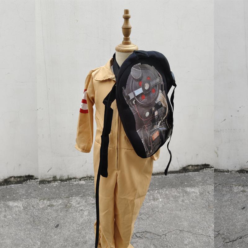 Halloween Ghostbusters Uniform COS Ghostbusters Playing Uniform with Gun Quantum Pack Children's Adult Performance Uniform
