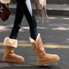 Women’s Fur Lined Winter Snow Boots Comfortable Fuzzy Chunky Platform Ankle Boots Faux Suede Walking Boots for Women Furry Slip On Warm Booties Shoes