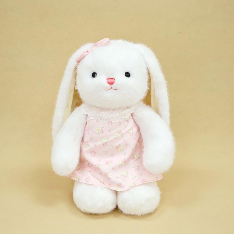 Юбка с цветочным принтом Плюшевая кукла-кролик Детская игрушка-животное ПП хлопок Подарок Успокаивающая