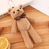Plush Stuffed Bear 16cm Stuffed Animal Toy Birthday Gift Pineapple Bear Doll Keychain