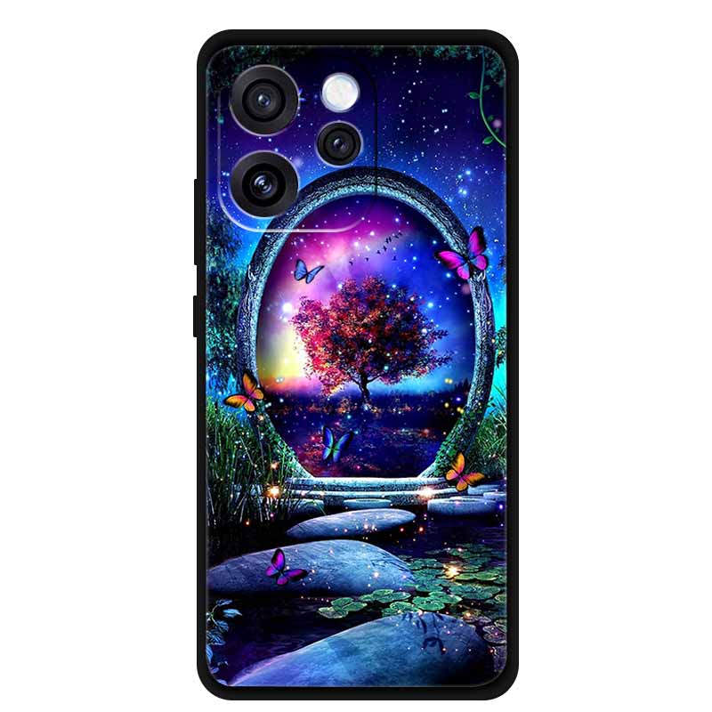 Чехол для телефона Oppo Reno15 Мягкий силиконовый чехол из ТПУ для OPPO PLW110 6,32" Черный чехол для Oppo Reno 15 5G Модный крутой корпус