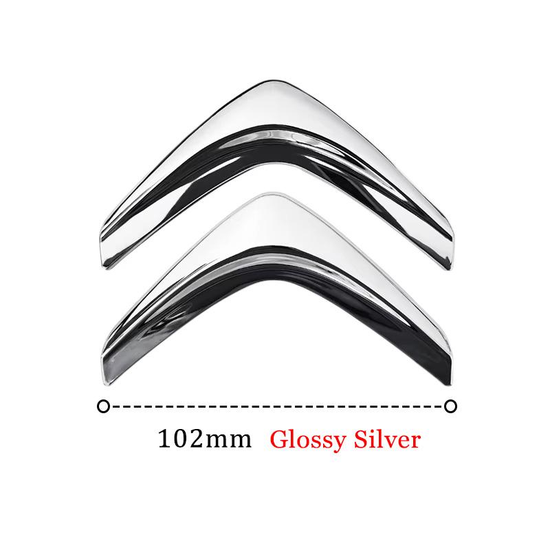Citroen V Shape Trunk Emblem Car Rear Logo Badge For C3 C4 C5 Cactus Berlingo ABS Car Styling Accessories (8 Colors, 2 Sizes)