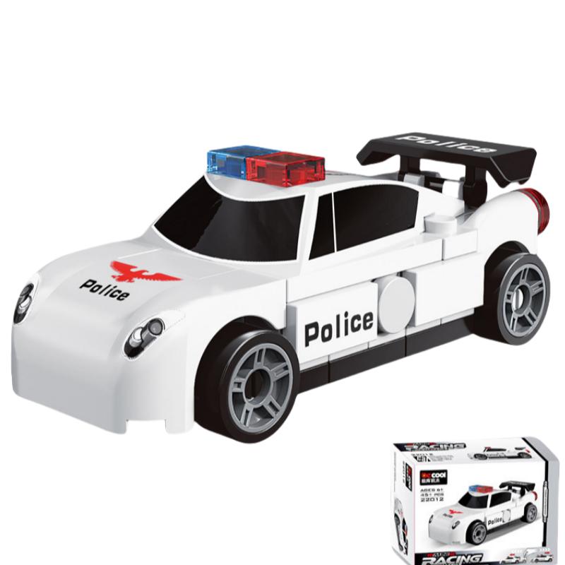 DIY гоночный автомобиль автобус инженерная машина скорая помощь отступить модель строительные блоки кирпичные игрушки для детей мальчики совместимы с