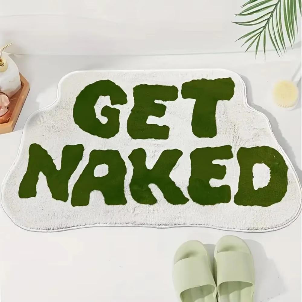 Creative Letters Imitation Cashmere Rug Soft And Absorbent For Bathrooms Washrooms Hallways Entry Doors And Home Decor