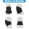 2Pcs/Set Winter Hat Scarf Set Solid Color Polar Fleece Thickened Riding Hat Adjustable Drawstring Neckerchief Set