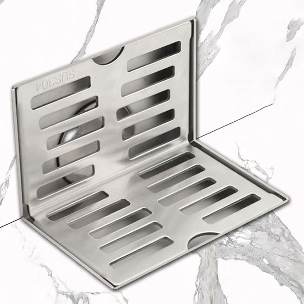 Угловой напольный трап из нержавеющей стали 304 L-образный настенный трап Профессиональный боковой слив Душевая комната