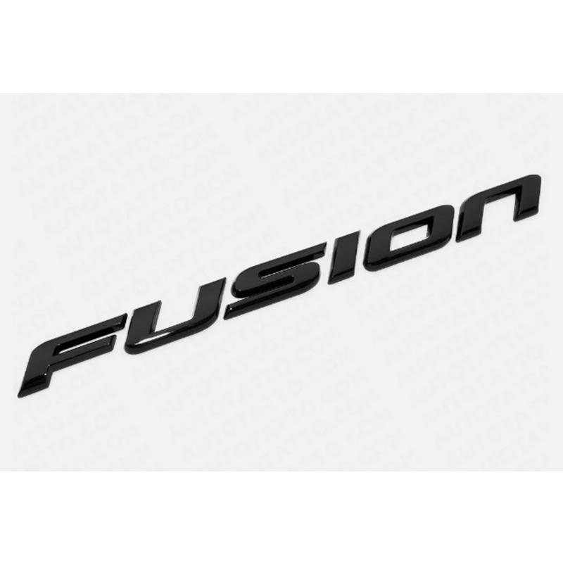 gycsn9 New Style 3D ABS For Fusion SE Chrome Gloss Black Emblem Badge Nameplate Decal