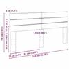 VidaXL Tête de lit 150 cm bois massif de chêne, tête de lit à panneau, tête de lit en bois massif, tête de lit pour lit 851980