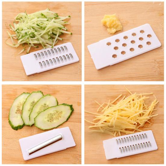 1 Set Easy To Clean Fruit Shredder Sharp Practical Manual Chopper Potato Carrot Cutter