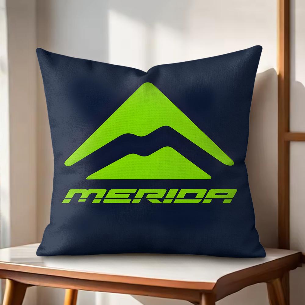 Fashion MMeridaS Bikes Cushion Cover Natural Linen Organic Fabric DoubleSided Printing Couch Pillow Covers Home Decor