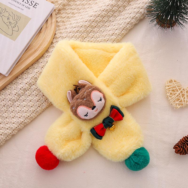 Рождественский снуд: Плюшевый зимний шарф-манишка для младенцев, малышей, мальчиков и девочек