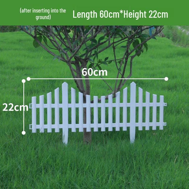 Пластиковый штакетник двойного назначения для сада, цветника, двора или школы