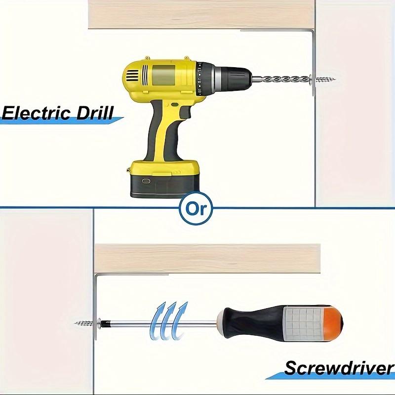 20 шт. Металлические угловые кронштейны L-образной формы - Угловые опорные кронштейны под прямым углом с винтами для мебели, полок, шкафа, стола, стула для ремонта и усиления