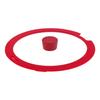 Bestco Glass Lid for Frying Pan 26cm Single Item Red IH Compatible Delicious Sine Volt NM-131