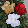 Gold Powder Christmas Flower  New Simulation Christmas Tree Decoration Flower Festival Decoration Flower Arrangement Accessories