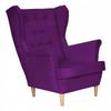 Diana скандинавское кресло с подголовником Family Furniture фуксия фиолетовый сливовый бархат