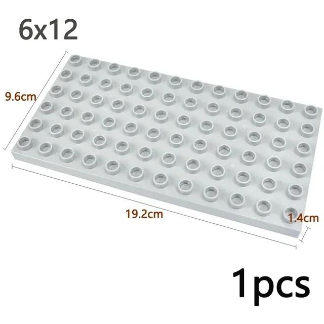 Duploes Big Size Baseplate Multiple Sizes 16x16 8x8 4x4 Bricks Assembly Plates Large Particles Figures Building Blocks Kid Toys