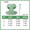 Cute Checkerboard Plaid Dog Harness Vest & Leash Set Anti-pull Breathable Pet Walking Harness For Small Medium Cats Dogs Outdoor