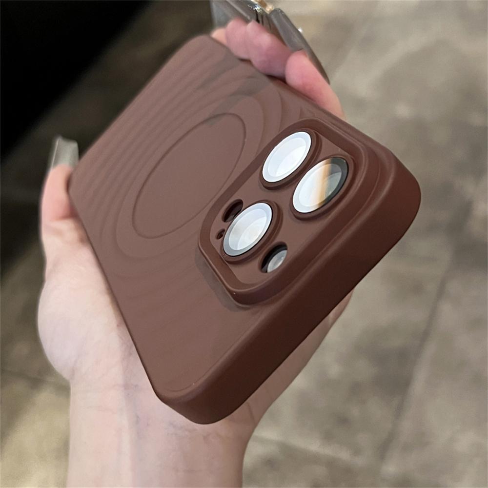 Роскошный волнистый рифленый чехол для телефона iPhone 15 14 13 Pro Max однотонная цветная пленка для объектива камеры противоударная крышка для ПК