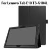 Cover for Lenovo Tab E10 10.1" TB-X104L Folding Stand Flip Case PU Leather Case for Lenovo Tab E10 10.1 Inch