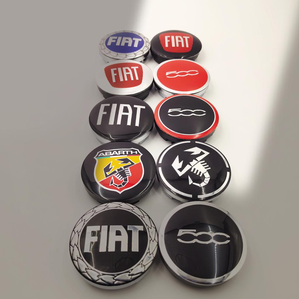 4 шт. 56 мм 5,6 см логотип fiat колпачки центральных ступиц колес автомобиля авто обода модификация пылезащитная накладка значок аксессуары для стайлинга для fiat 500 Abarth