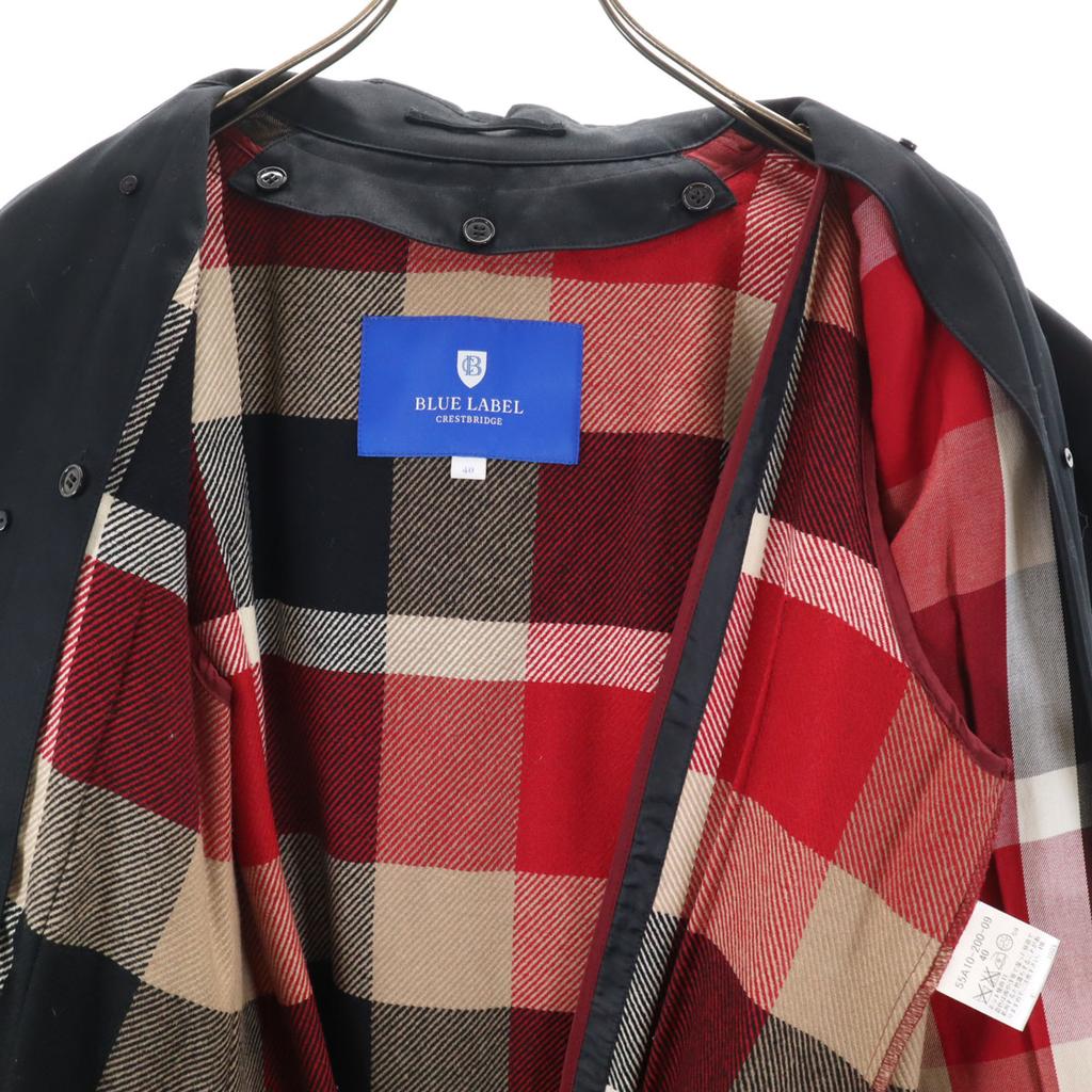Тренч BLUE LABEL CRESTBRIDGE 40 черный С подкладкой Женский Б/у