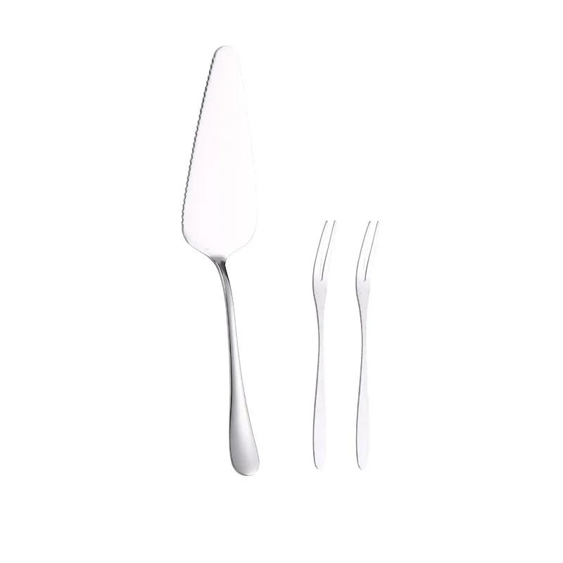 Нержавеющая сталь Золотая сервировочная ложка Западный ресторан Общественные столовые приборы Половник для супа Дуршлаг Вилка для стейка Лопатка Кухонная утварь