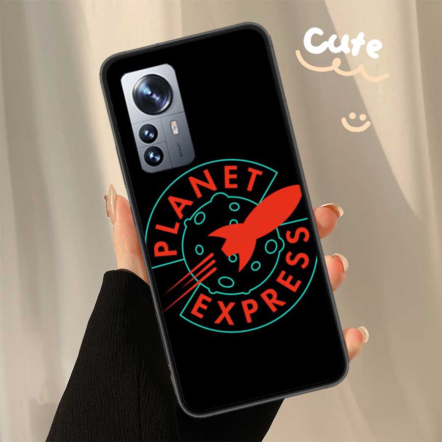 Futurama Planet Express Clear Phone For Xiaomi Poco X7 X6 X5 F6 F5 F7 Mi 14 Ultra 15 13 12 12X 12T 11T 10T Pro 11i 10 Lite Cover