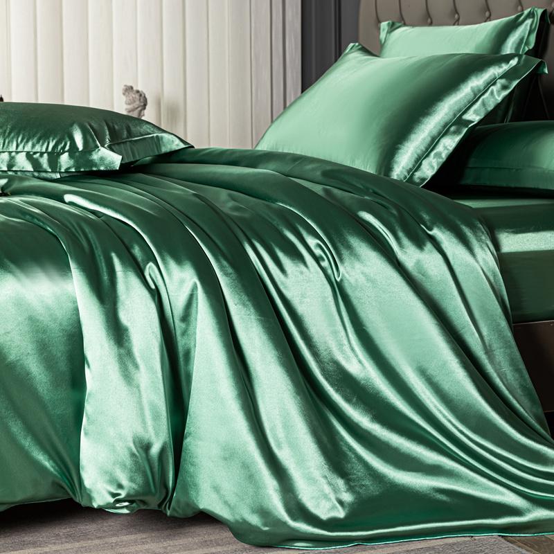 Домашняя кровать комплект простыней из четырех частей летняя шелковистая легкая прохладная простыня из трех частей пододеяльник постельное белье