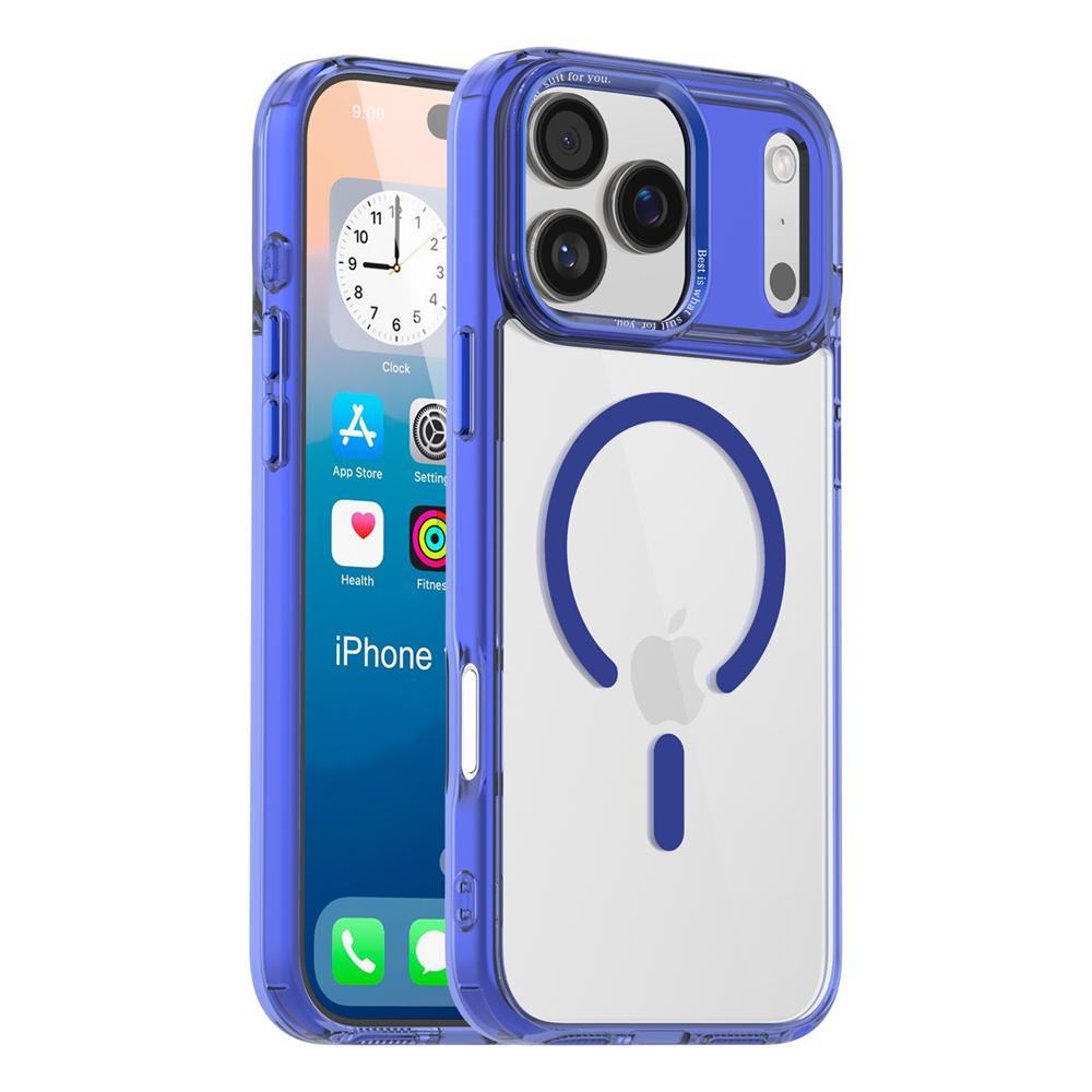 For Magsafe Wireless Charge Shockproof Armor Clear Case For iPhone 17 16 15 14 13 12 11 Pro Max Plus Magnetic Transparent Cover