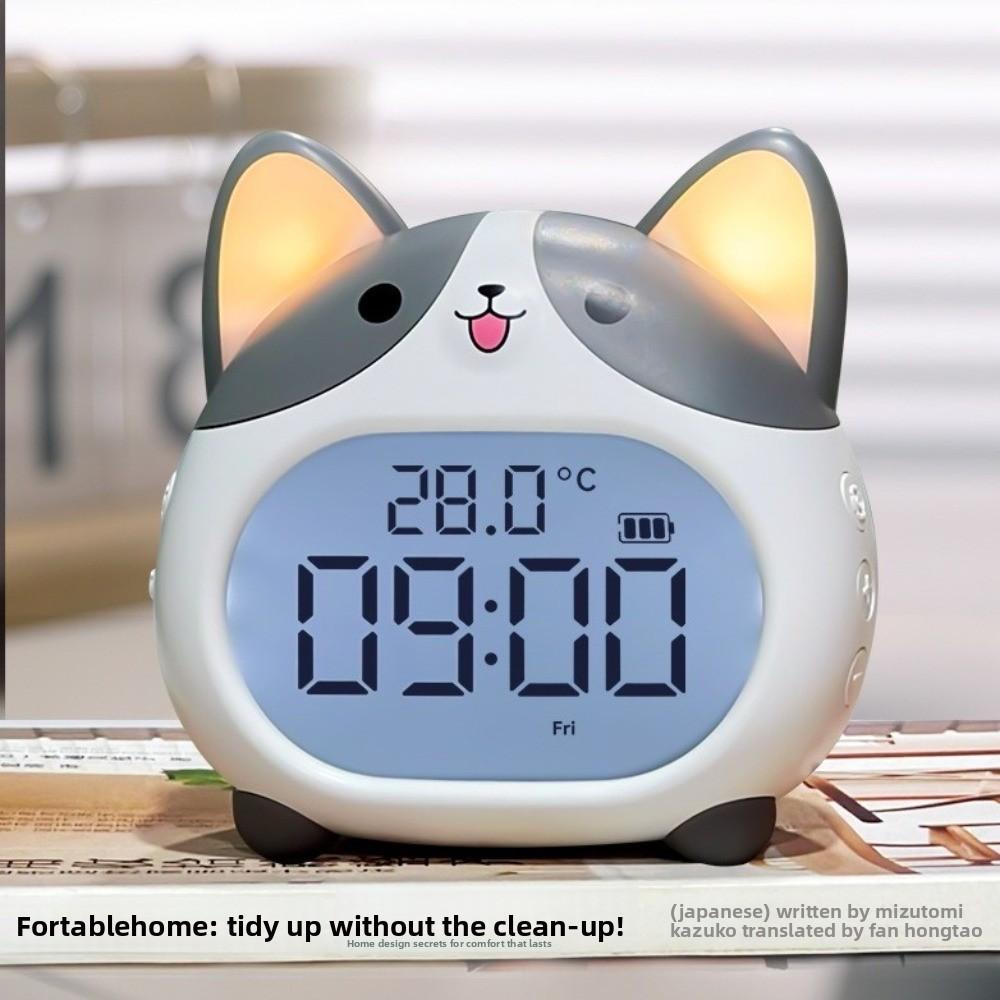 Multi-functional Alarm Clocks For with Night Light Snooze Function Digital Clocks Rechargeable Battery Dimmable Display