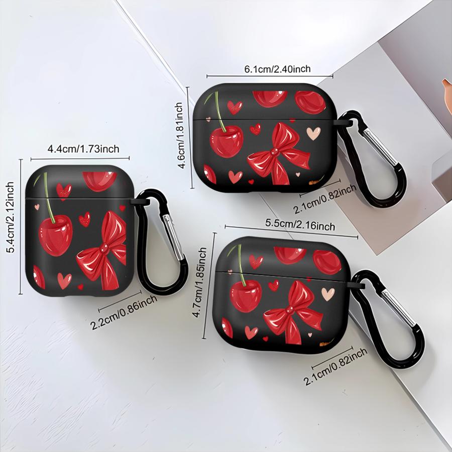 Чехол для Airpods Pro3 Pro 1 3 Pro2 4 2 Чехлы для наушников Покрытие Красная Милая Вишня