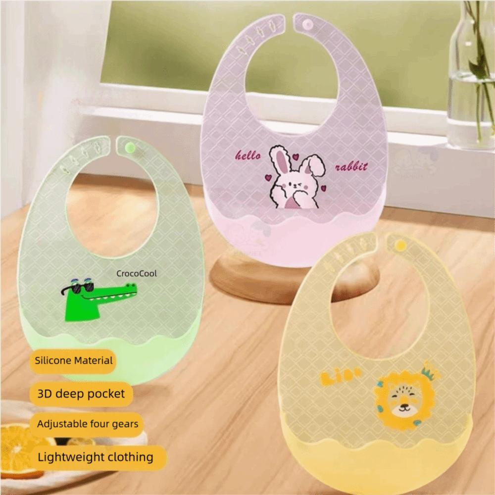 Silicone Baby Stuff Soft Baby Food Napkin Cute Baby Bibs  Baby Feeding Stuff
