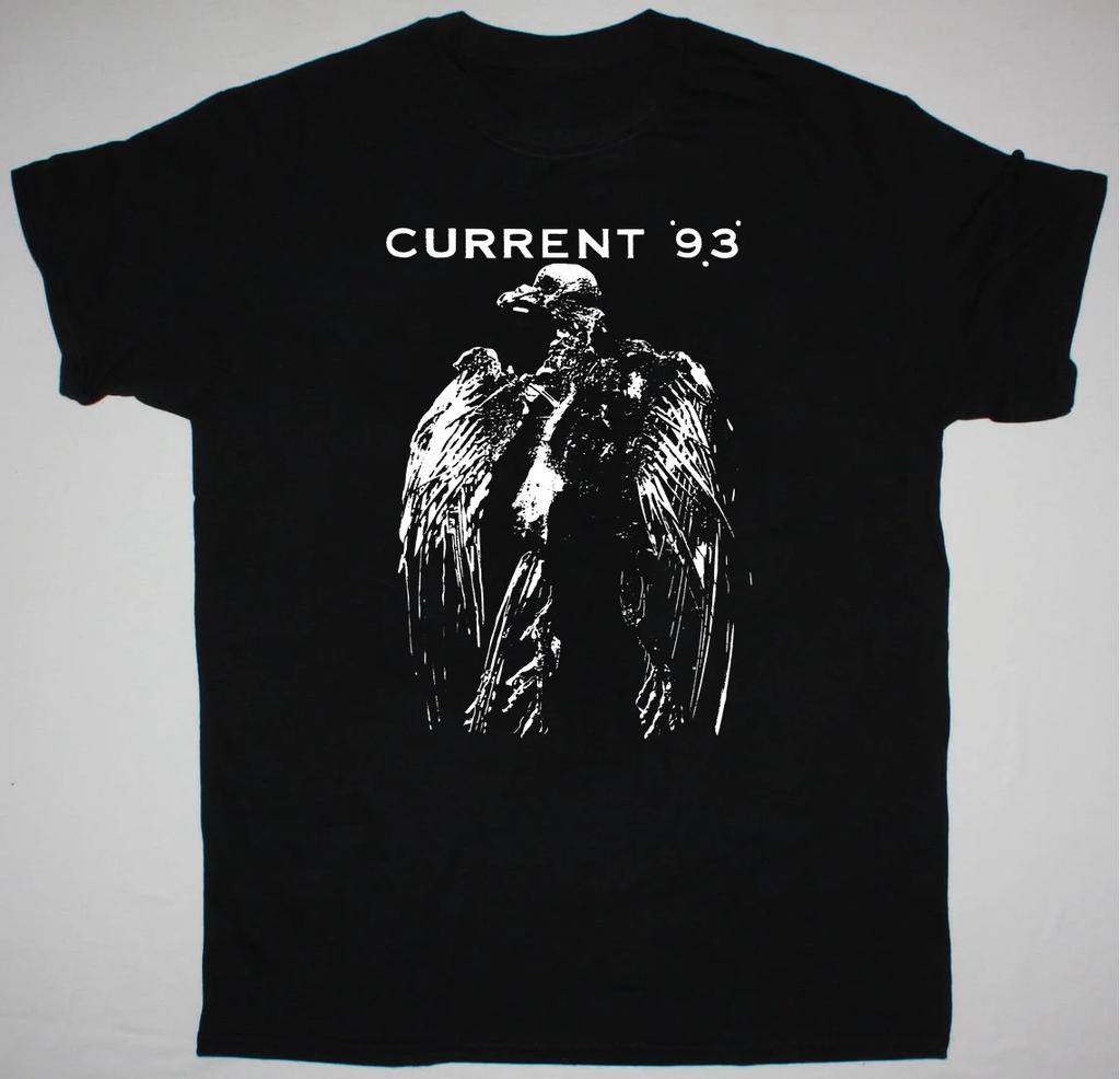 Current 93 Подарок для друзей Черная футболка Топы Футболка Хлопок Все размеры
