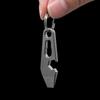 Durable Bottle Opener Titanium Zinc Zinc Alloy Small Tools Mini Keychain Pendant  Outdoor Multitool