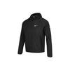 Nike Reflective Logo Print Woven Running Hooded Jacket Men Outerwear Black DD4747-010
