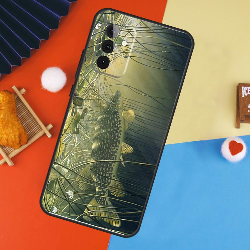 Pike Fish Fishing Lure Case For Samsung Galaxy A16 A26 A36 A56 A17 A55 A35 A15 A52 A32 A12 A53 A33 A13 A14 A34 A54