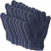 M World Fluffy Microfiber Cleaning Gloves for Dirt Removal (Stretchy Design for Men, Women, Children, and the Whole Family) 8-Piece Set