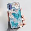 Printing Pattern Case For TCL 20B (6159K) Soft Silicone Black Shell Cover Cute Flower Cartoon Casing