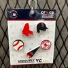Hc02 Boston Red Sox 5 Pack Bundle Boston Red Sox Jibbitz 5pck Bundl